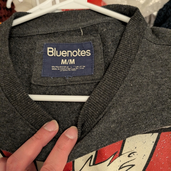 Bluenotes Dark Gray Graphic Crewneck Sweater - Picture 3 of 3